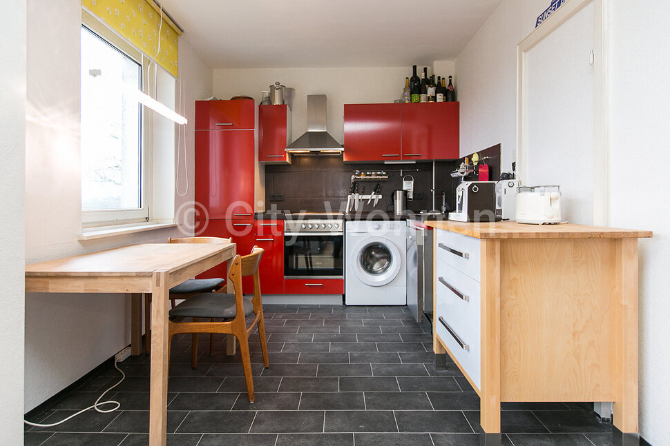 Alquilar apartamento amueblado en Hamburgo Alsterdorf/Alsterdorfer Straße.  cocina
