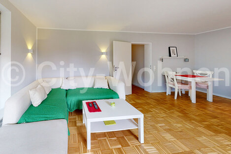 furnished apartement for rent in Hamburg Bramfeld/Erbsenkamp. living room