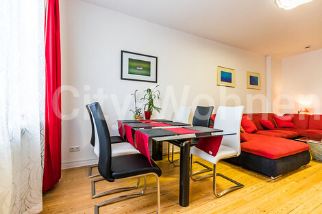 furnished apartement for rent in Hamburg Barmbek/Fuhlsbüttler Straße. living room
