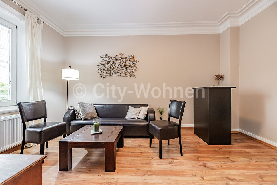 moeblierte Wohnung mieten in Hamburg Eppendorf/Klosterallee.