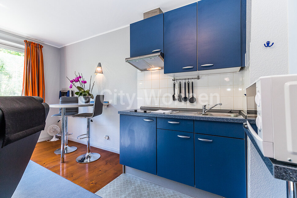 Alquilar apartamento amueblado en Hamburgo Hohenfelde/Wandsbeker Stieg.  cocina abierta