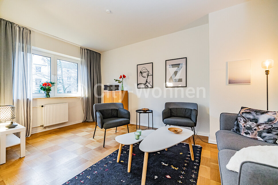 moeblierte Wohnung mieten in Hamburg Altona/Bernstorffstraße. Wohnzimmer