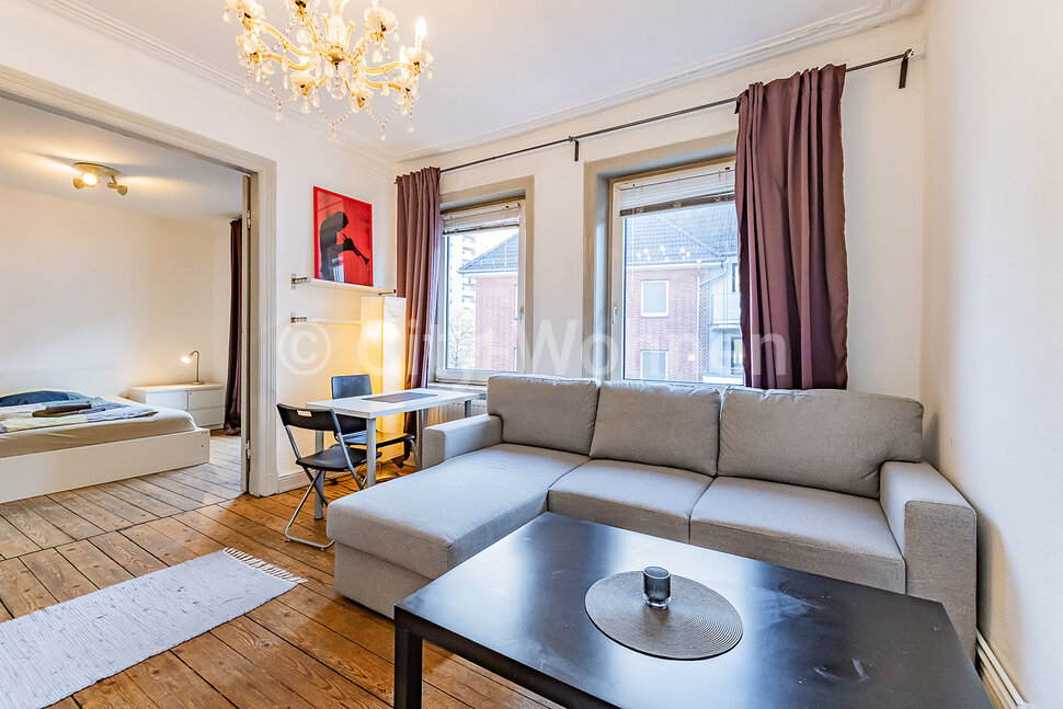 furnished apartement for rent in Hamburg Eimsbüttel/Langenfelder Damm.  