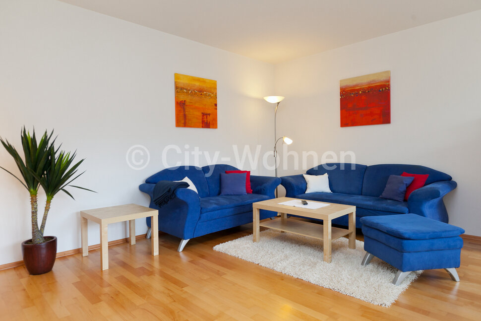 furnished apartement for rent in Hamburg St. Georg/Lohmühlenstraße.  living room