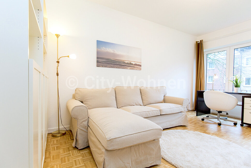 furnished apartement for rent in Hamburg Bahrenfeld/Humperdinckweg.  living & working