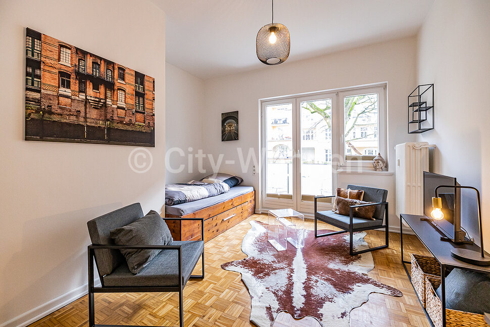 moeblierte Wohnung mieten in Hamburg Winterhude/Eppendorfer Stieg. Wohnen & Schlafen