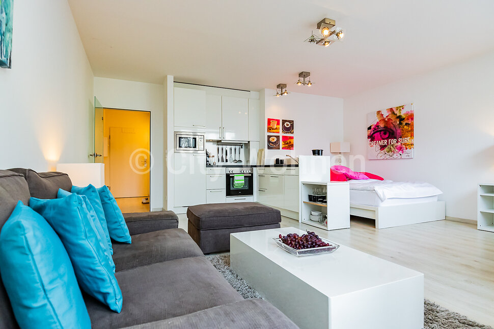 furnished apartement for rent in Hamburg St. Georg/Greifswalder Straße.  living & dining