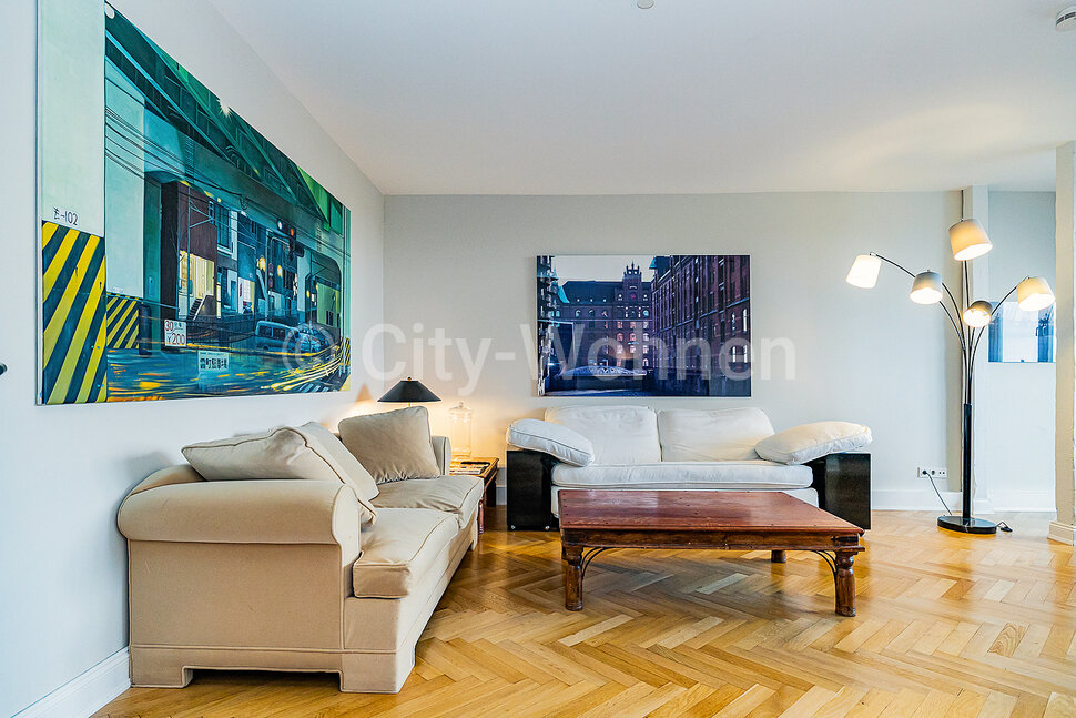 moeblierte Wohnung mieten in Hamburg Harvestehude/Alsterchaussee. Wohnen & Essen