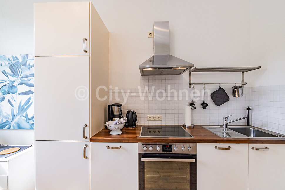 Alquilar apartamento amueblado en Hamburgo Rotherbaum/Schröderstiftstraße.  cocina