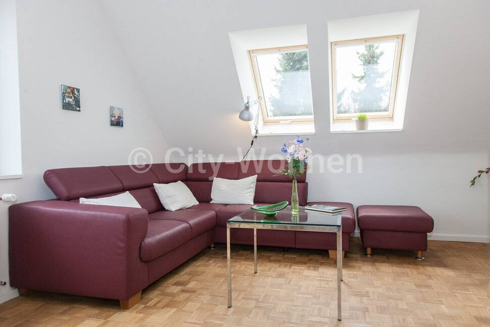 furnished apartement for rent in Hamburg Blankenese/Eichendorffstraße.  living room
