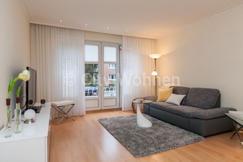 furnished apartement for rent in Hamburg Eilbek/Hagenau.  living room