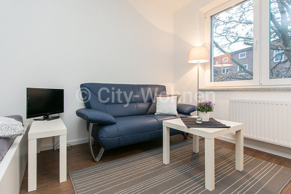 furnished apartement for rent in Hamburg Wandsbek/Hinschenfelder Stieg.  living & sleeping