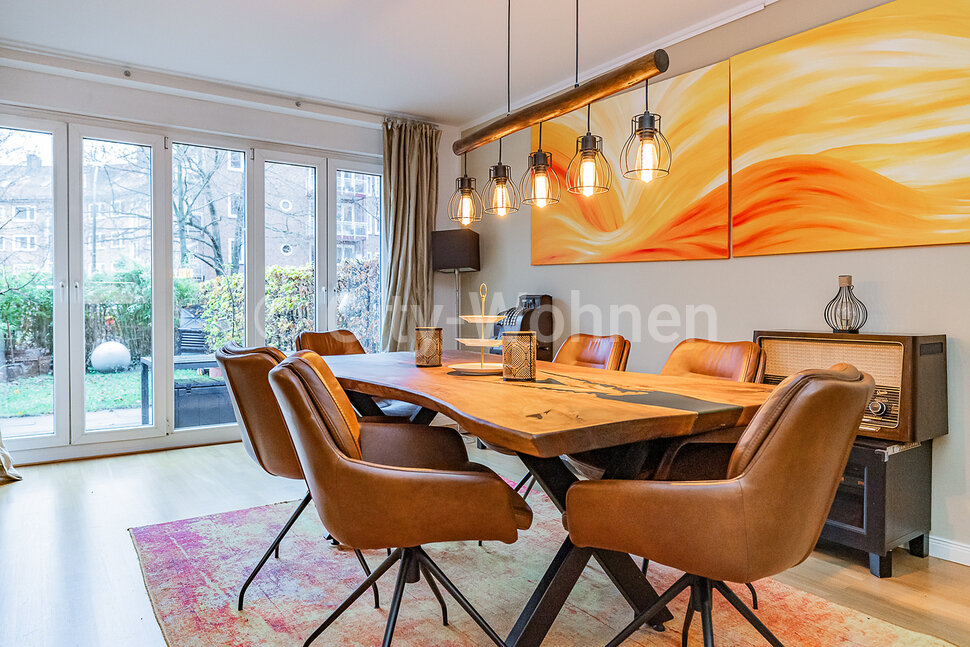 Großzügige möblierte Wohnung mit Terrasse und Garten in HamburgEilbek