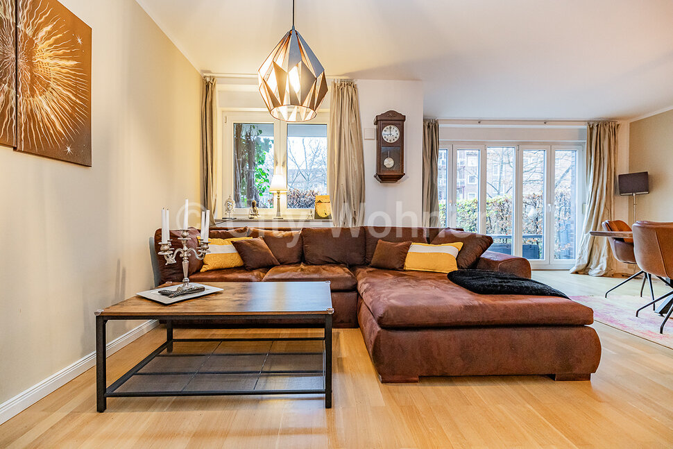 Großzügige möblierte Wohnung mit Terrasse und Garten in HamburgEilbek