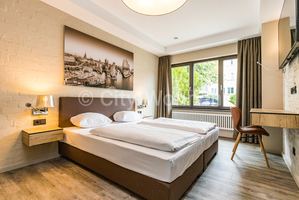 moeblierte Wohnung mieten in Hamburg Horn/Nedderndorfer Weg. Schlafzimmer