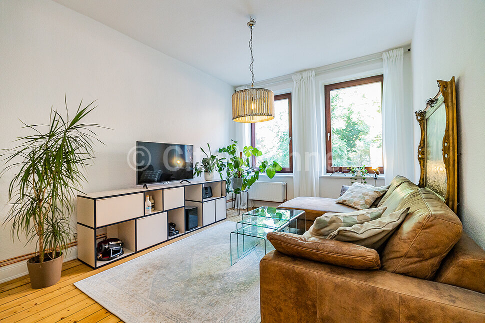 moeblierte Wohnung mieten in Hamburg Eimsbüttel/Voigtstraße. Wohnzimmer
