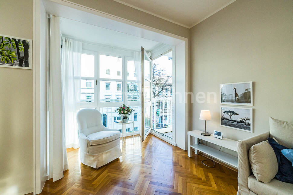 moeblierte Wohnung mieten in Hamburg Eimsbüttel/Müggenkampstraße. Wohnzimmer