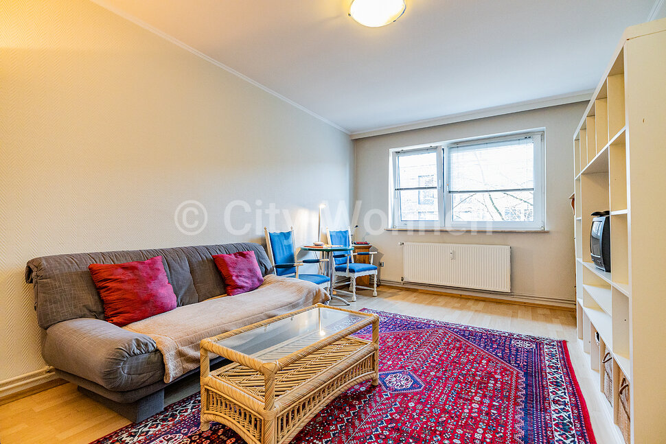furnished apartement for rent in Hamburg Barmbek/Vogelweide. living room