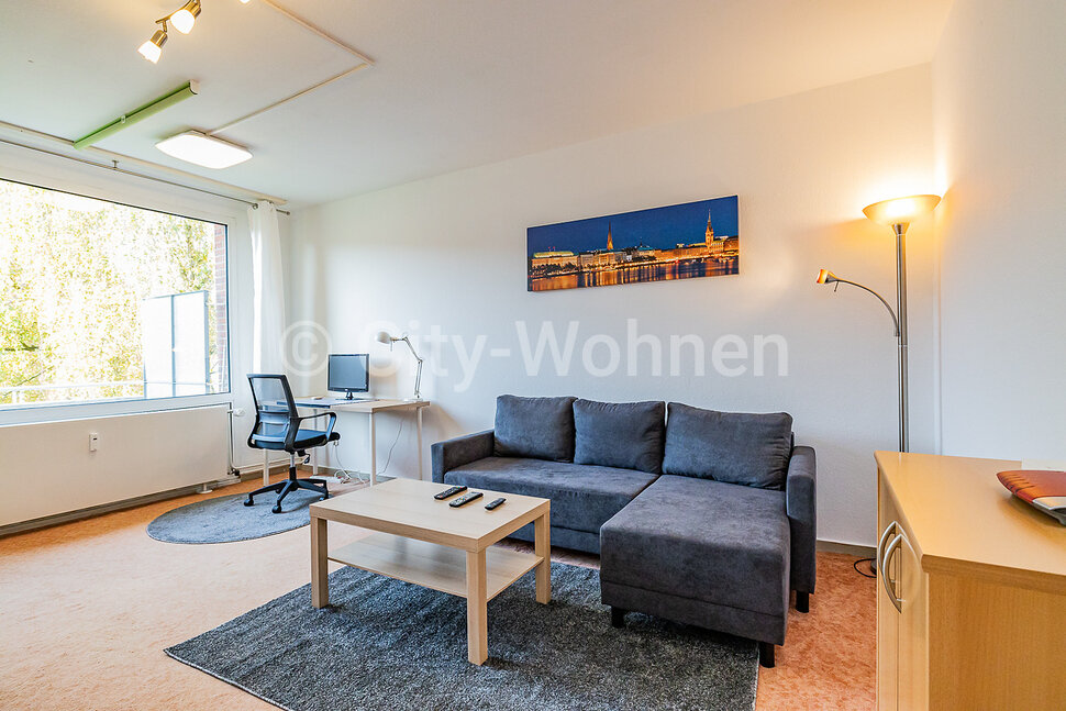 Comfortably furnished 2room apartment with balcony, quietly located in HamburgBillstedt City