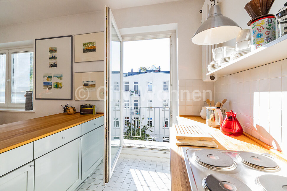 Helles, möbliertes Studio-Apartment mit sonnigem Balkon in Hamburg-Hoheluft - Photo 5