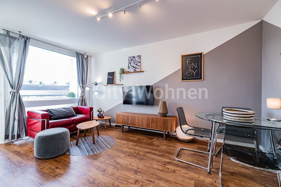 furnished apartement for rent in Hamburg St. Pauli/Reeperbahn.  living & cooking