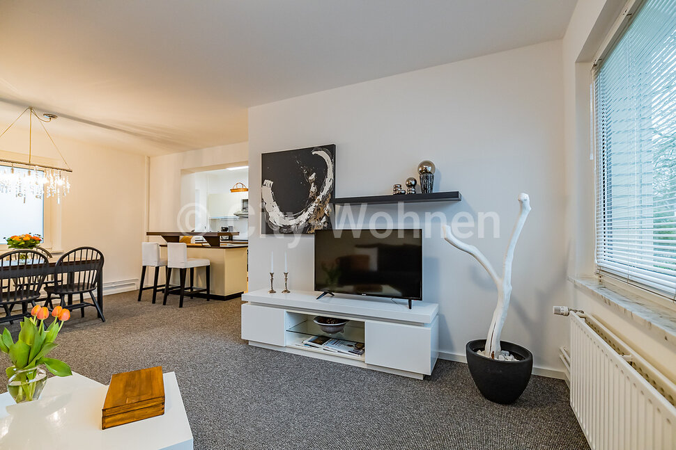 Möblierte Wohnung mit Arbeitszimmer und Parkplatz in HamburgNiendorf CityWohnen Wohnen auf