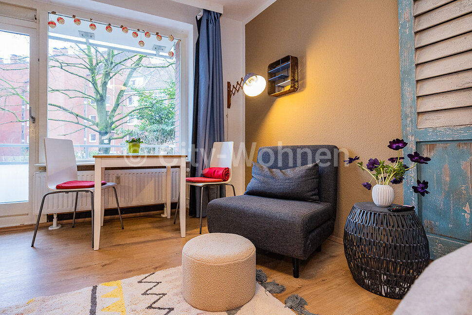 moeblierte Wohnung mieten in Hamburg Hoheluft/Wiesingerweg.