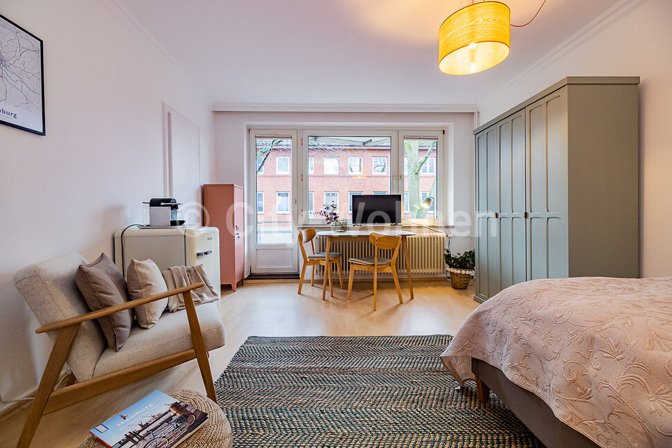 furnished apartement for rent in Hamburg Marienthal/Kurvenstraße.