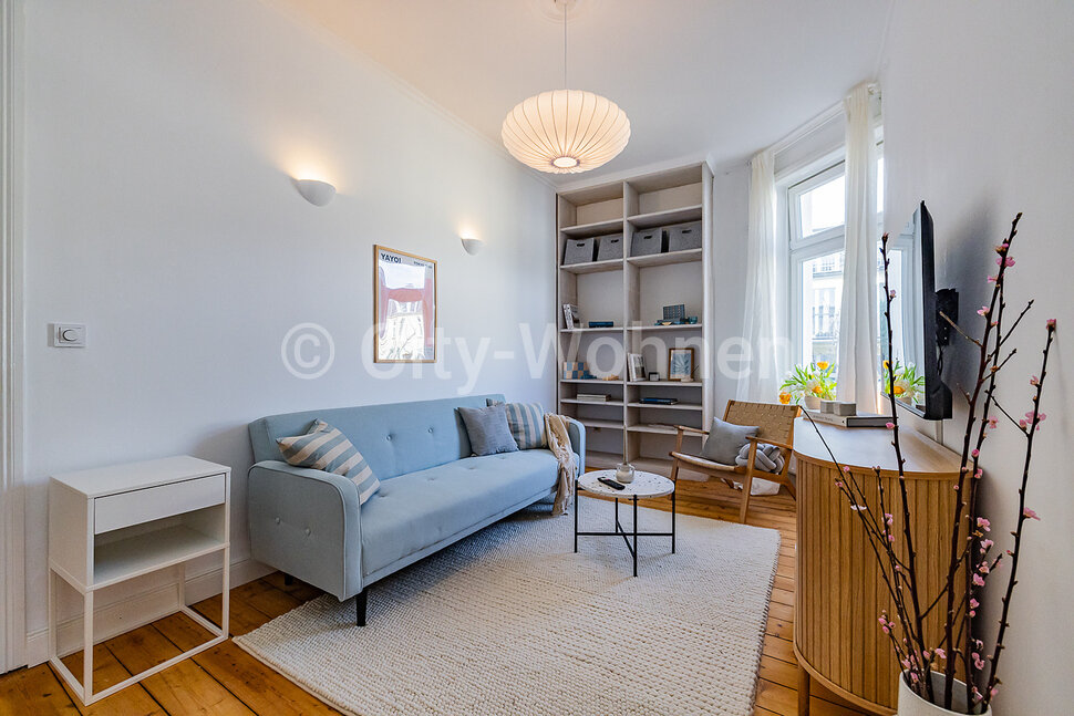 moeblierte Wohnung mieten in Hamburg Eppendorf/Kremper Straße.