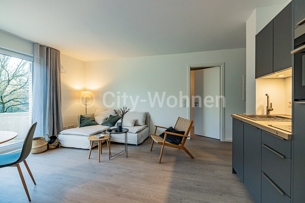 Furnished, 2bedroom apartment in new building with balcony in Hamburg