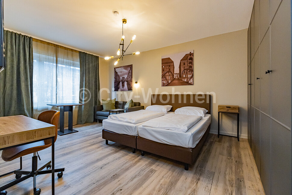 moeblierte Wohnung mieten in Hamburg Eilbek/Roßberg.