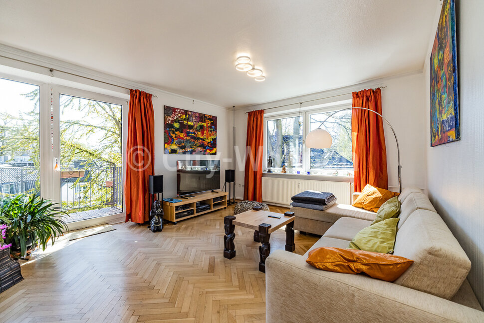 moeblierte Wohnung mieten in Hamburg Othmarschen/Philosophenweg.