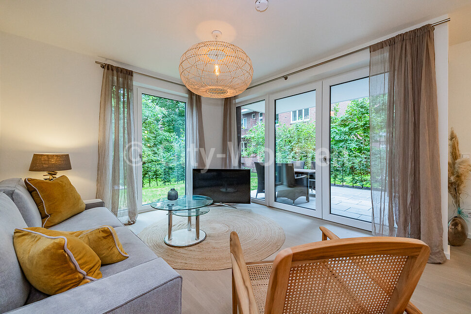 Möblierte Neubauwohnung mit Terrasse in HamburgBarmbek CityWohnen Wohnen auf Zeit in Hamburg
