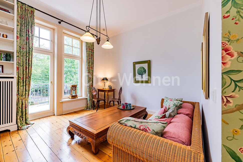 moeblierte Wohnung mieten in Hamburg Winterhude/Sierichstraße.