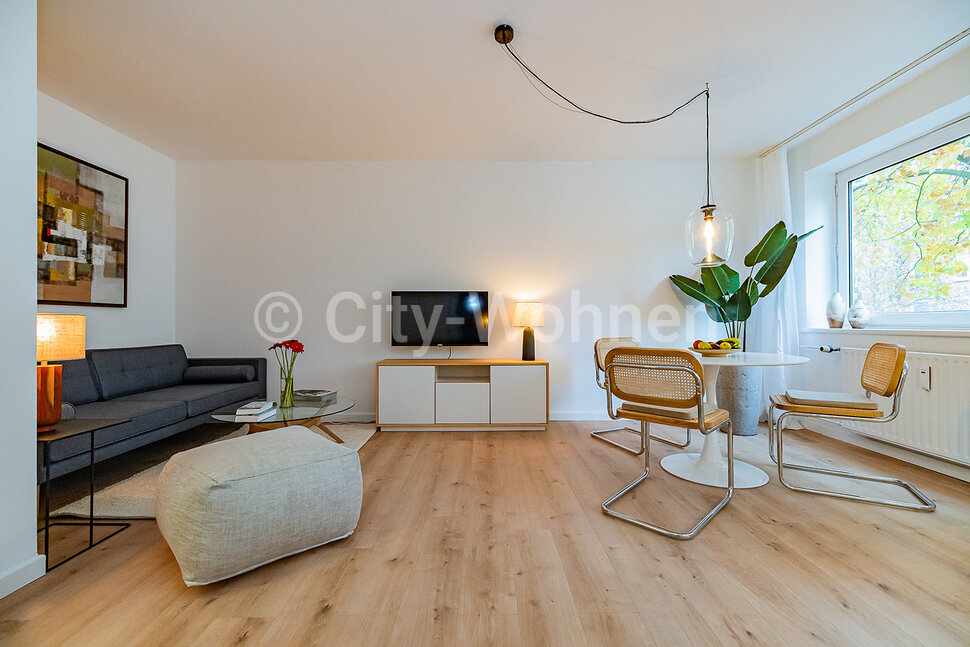 moeblierte Wohnung mieten in Hamburg Barmbek/Schumannstraße.