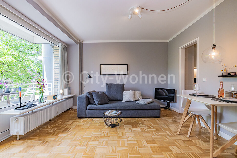 Alquilar apartamento amueblado en Hamburgo Eppendorf/Frickestraße.  