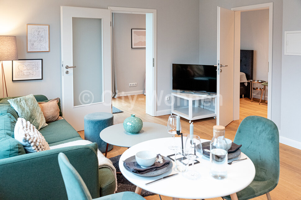 moeblierte Wohnung mieten in Hamburg Blankenese/Blütenweg.