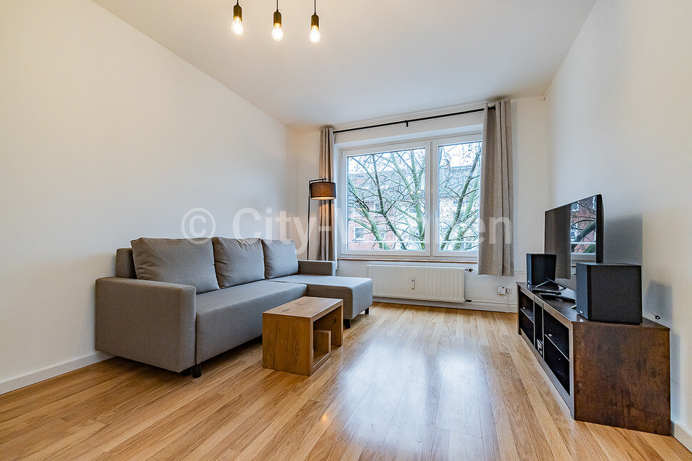 moeblierte Wohnung mieten in Hamburg Barmbek/Schumannstraße.