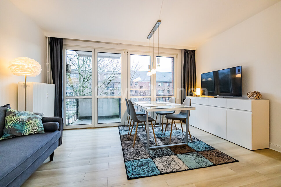 moeblierte Wohnung mieten in Hamburg Borgfelde/Grevenweg.