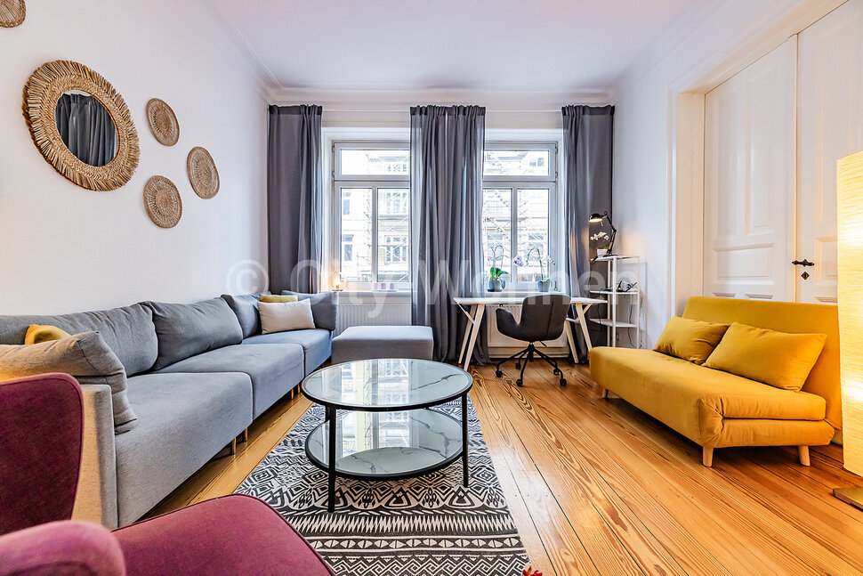 moeblierte Wohnung mieten in Hamburg Winterhude/Gertigstraße.