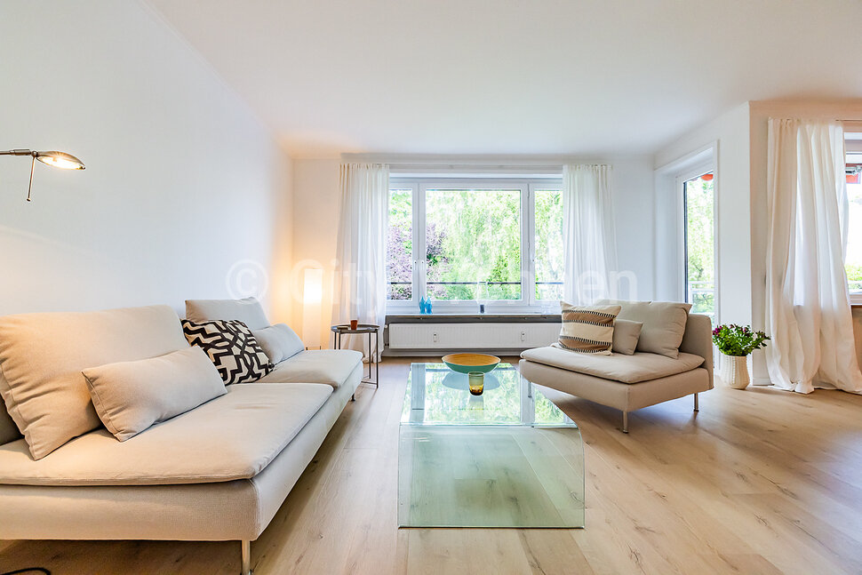 moeblierte Wohnung mieten in Hamburg Uhlenhorst/Marienterrasse.