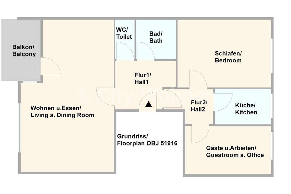 moeblierte Wohnung mieten in Hamburg Uhlenhorst/Marienterrasse.