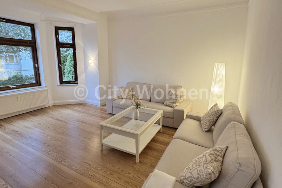 moeblierte Wohnung mieten in Hamburg Groß Flottbek/Wilhelmistraße.