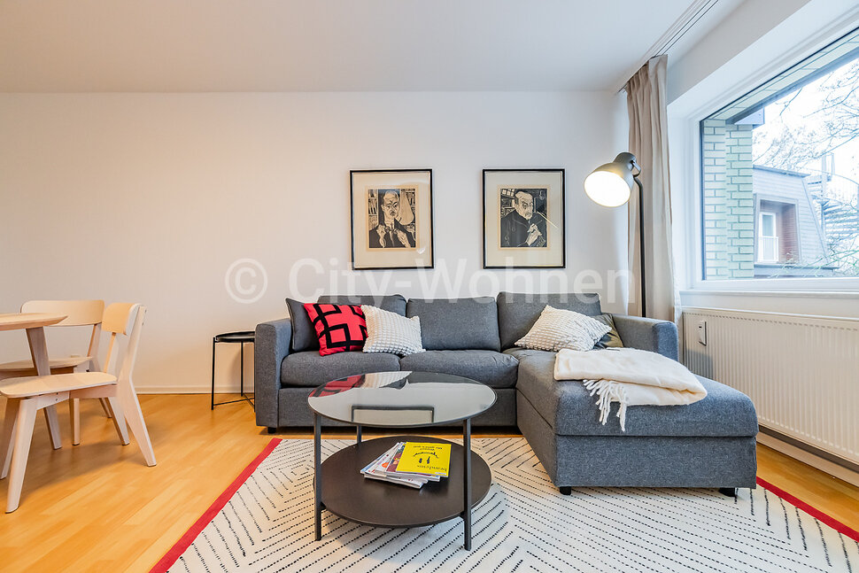 moeblierte Wohnung mieten in Hamburg Alsterdorf/Sportallee.  