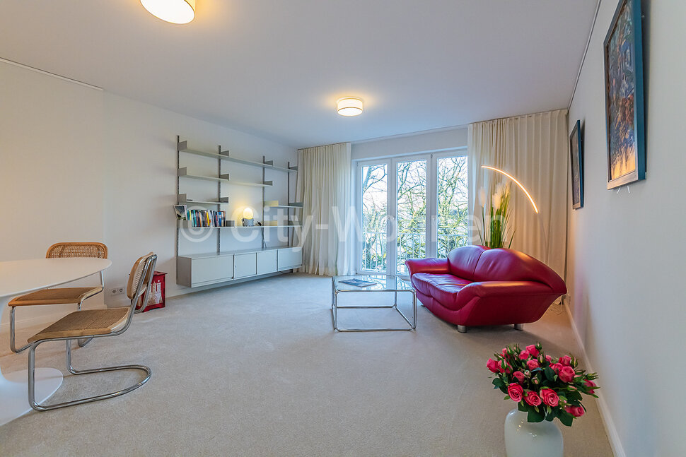 Alquilar apartamento amueblado en Hamburgo Harvestehude/Parkallee.  