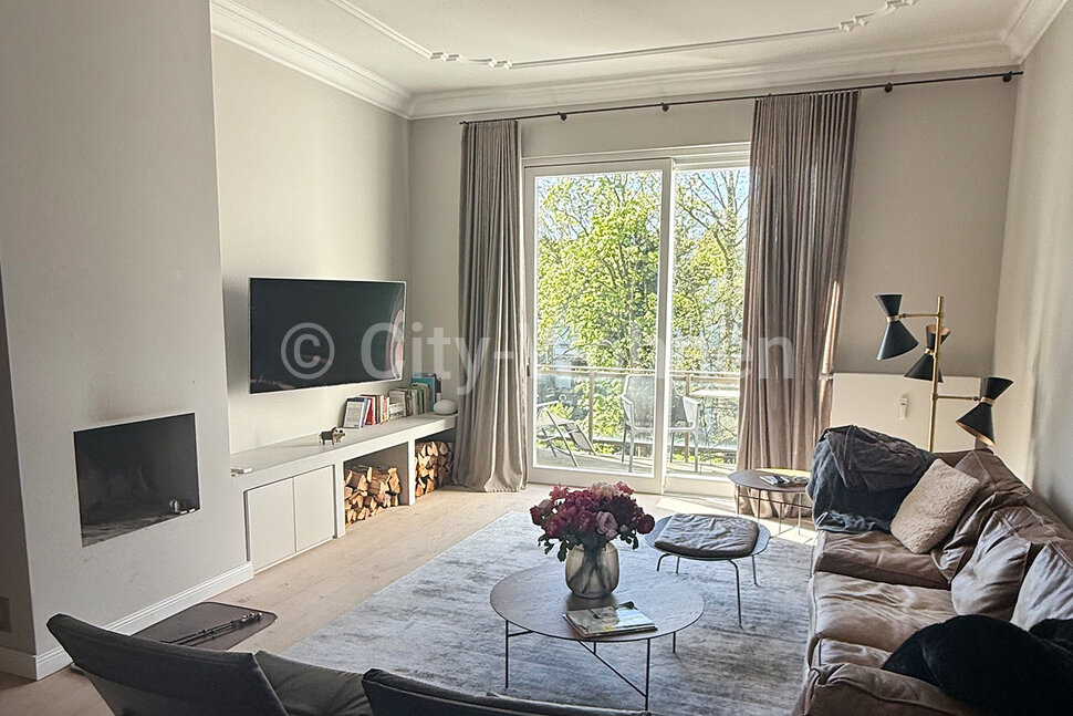 furnished apartement for rent in Hamburg Harvestehude/Innocentiastr..  