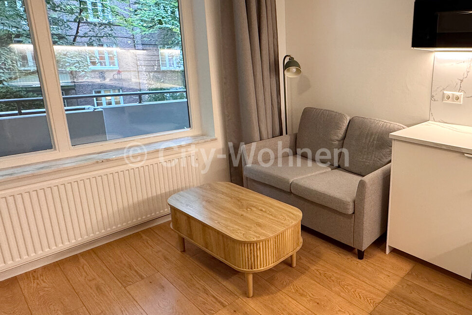 moeblierte Wohnung mieten in Hamburg Uhlenhorst/Schenkendorfstraße.