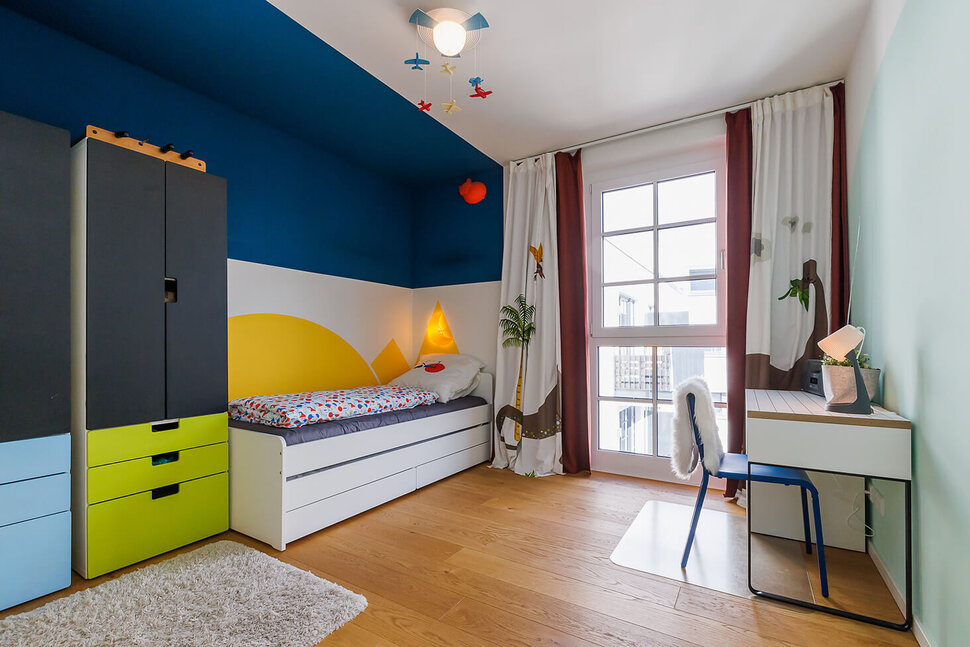 Kinderzimmer in einer möblierten Wohnung in Hamburg - Wohnen für Familien mit Kindern bei City-Wohnen