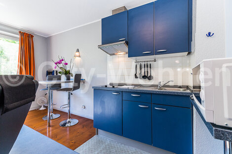 Alquilar apartamento amueblado en Hamburgo Hohenfelde/Wandsbeker Stieg. cocina abierta