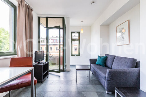 moeblierte Wohnung mieten in Hamburg Ottensen/Am Felde. Wohnzimmer